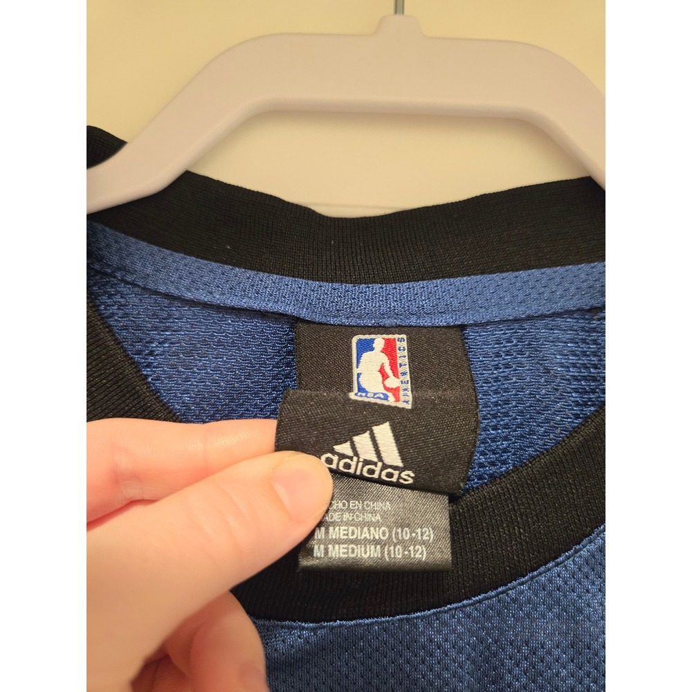 Adidas Minnesota Timberwolves NBA Jersey Youth Medium 10-12 Blue Mesh Basketball - Picture 2 of 4